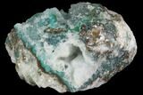 Quartz on Chrysocolla & Malachite - Peru #98087-1